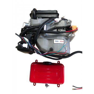 3 TEKERLİ KASALI 5000W HİBRİT MOTOR KUMANDALI BEYİN ALT BAGLANTI SACLI BENZİNLİ 