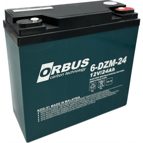 Orbus 12v24 Amper Dik Akü