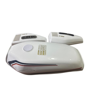 CG 125 KESİK MODİFİYE BENZİN DEPO VE YAN KAPAK BEYAZ