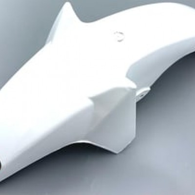 Cg Ybr Ön Çamurluk Beyaz Plastik