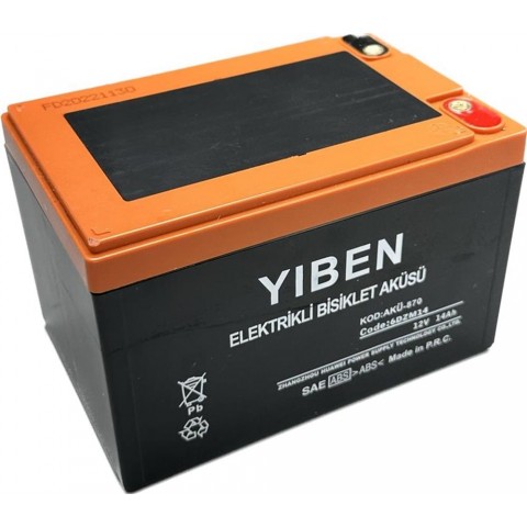 Yiben 12v14 Amper Ebike Akü